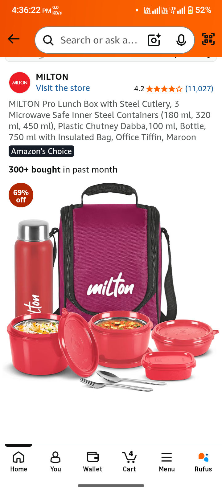 Milton tiffin set