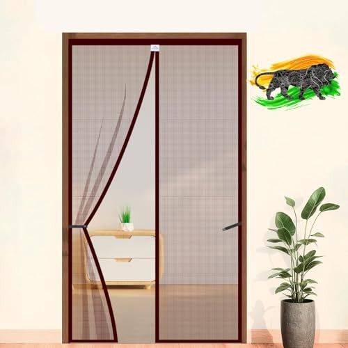 LifeKrafts Polyester Magnetic Mosquito Net for All Door Types & Sizes