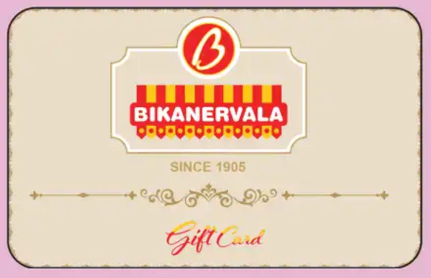 Bikanervala gift voucher worth Rs.250 with 201 supercoins + ₹39