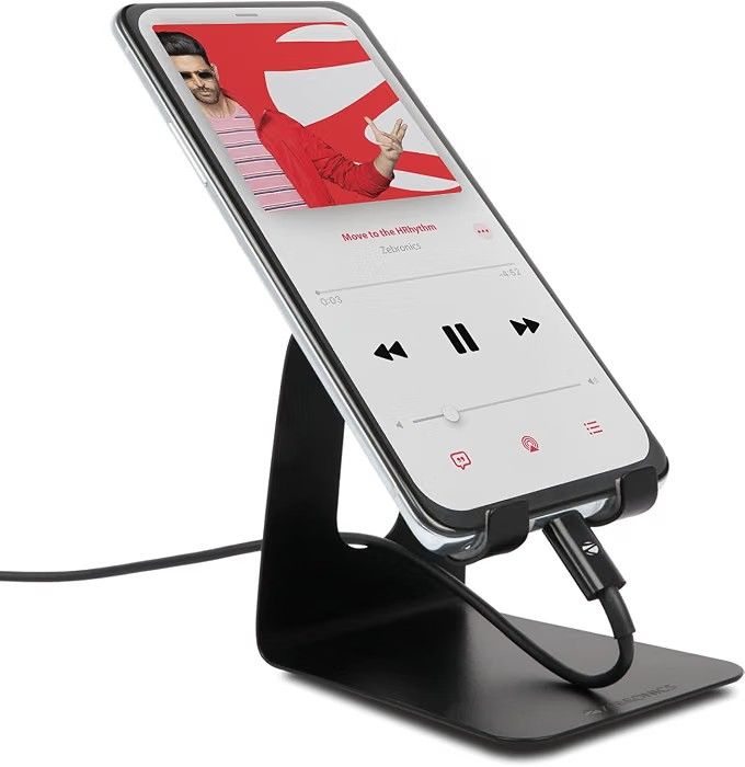 ZEBRONICS ZEB-MS10 Multipurpose Mobile/Tablet Stand with Supporting Device Up to 7 Inch, Metal Body