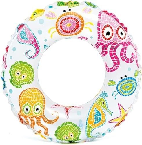 Swim Tube for Kids Adults, Swim Rings Swimming Pool Float Tube Cute Round Swimming Tube Water Fun Beach Pool Toys for Summer Party(2-7Year)(20 inch Tube)
