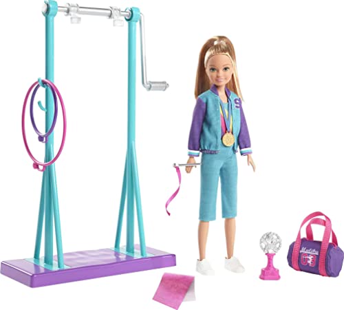 Barbie Team Stacie Doll & Gymnastics Playset with Spinning Bar