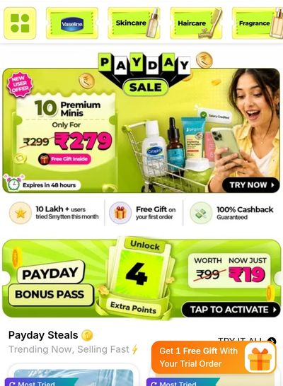 Smytten Payday sale is live