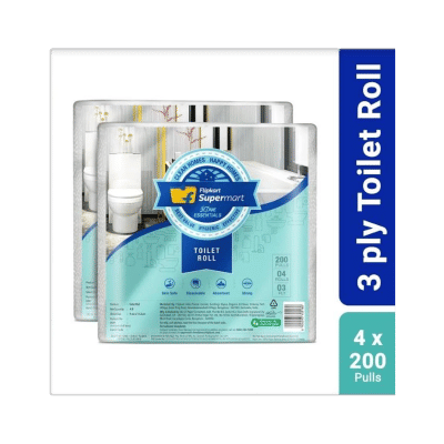 Flipkart Supermart Home Essentials Toilet Paper Roll (3 Ply, 200 Sheets)