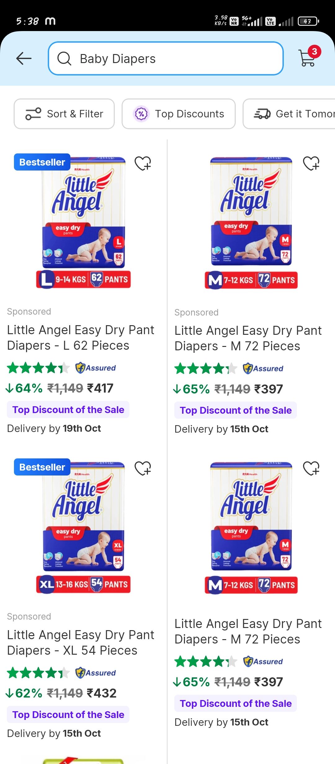 Little diaper 65%discount m/l/xl available