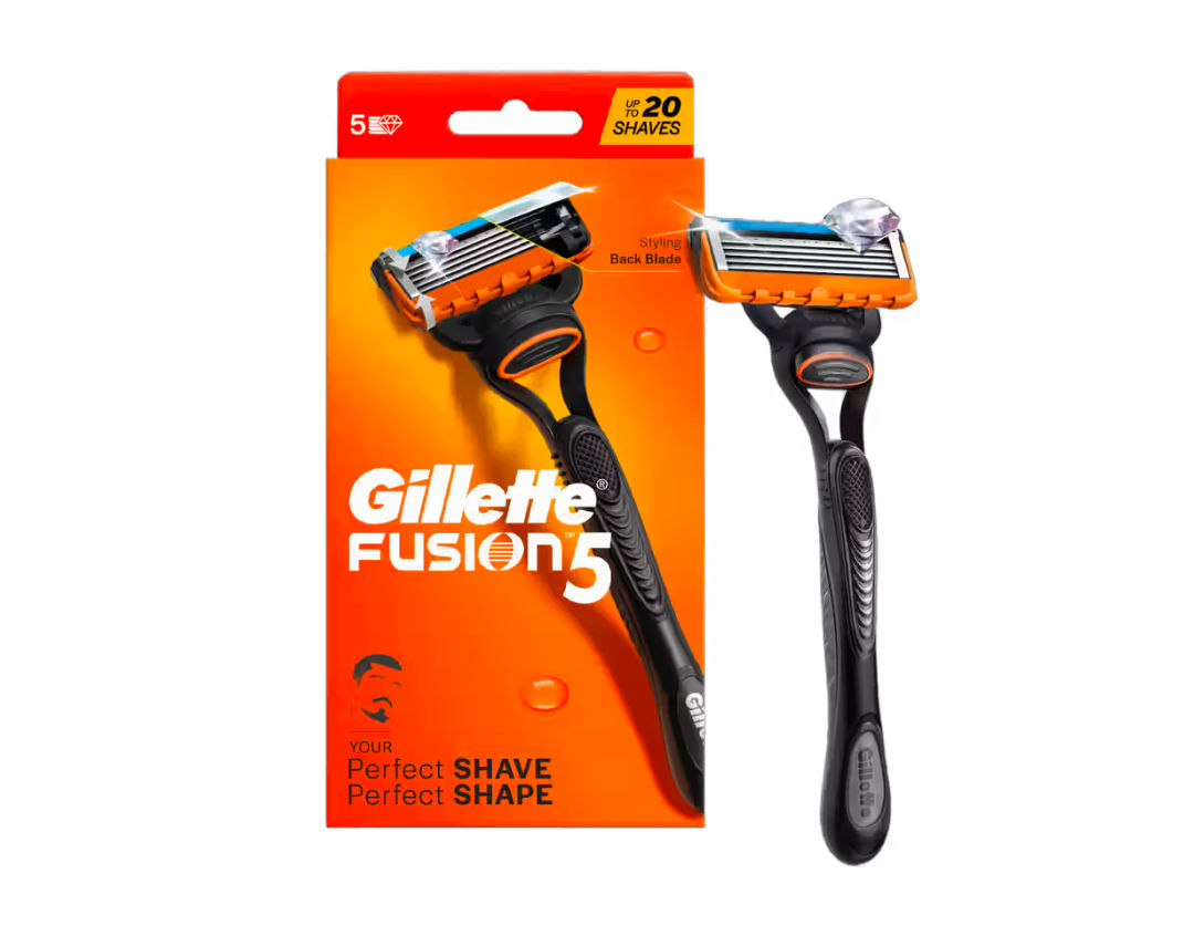 Instamart - Gillette Fusion 5, Shaving Razor for Men, With Back Blade for Beard Shaping (price drop)