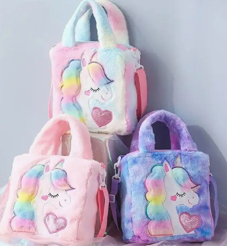 ADISA Unicorn Toddler Bag Princess Cute Crossbody Handbags Gift for Girls pack of 1