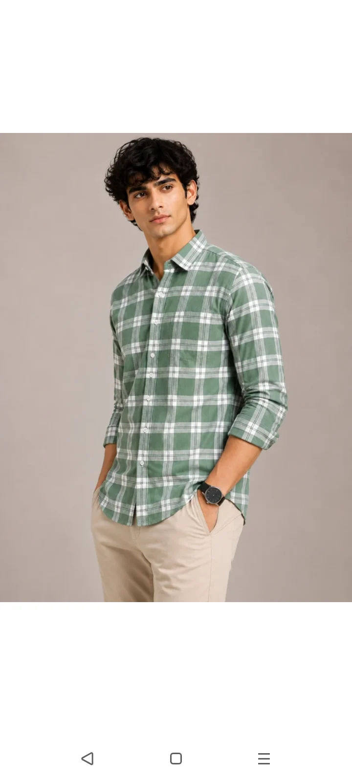 Take a look at this Men Slim Fit Checkered Spread Collar Casual Shirt on Flipkart