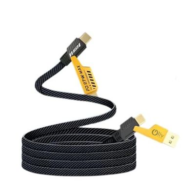 4-in-1 Fast Charging Data Cable | USB Multi Charging Cable with Type-C, Micro USB & IOS | Fast Charge & Data Sync | Durable Design | Compatible with Smartphones, Tablets & Power Banks (Black)