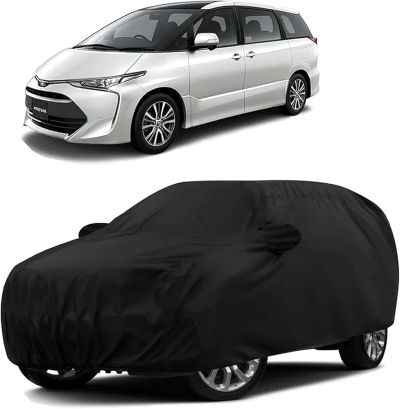 Sulfar 100% Water Resistant Car Body Cover Compatible with Mirror & Antenna Pockets for Toyota Previa