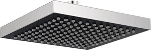 DELTA FAUCET | 8” Square Raincan Shower Head| Touch-Clean Technology (Polished Chrome) | Overhead Shower | RP50841