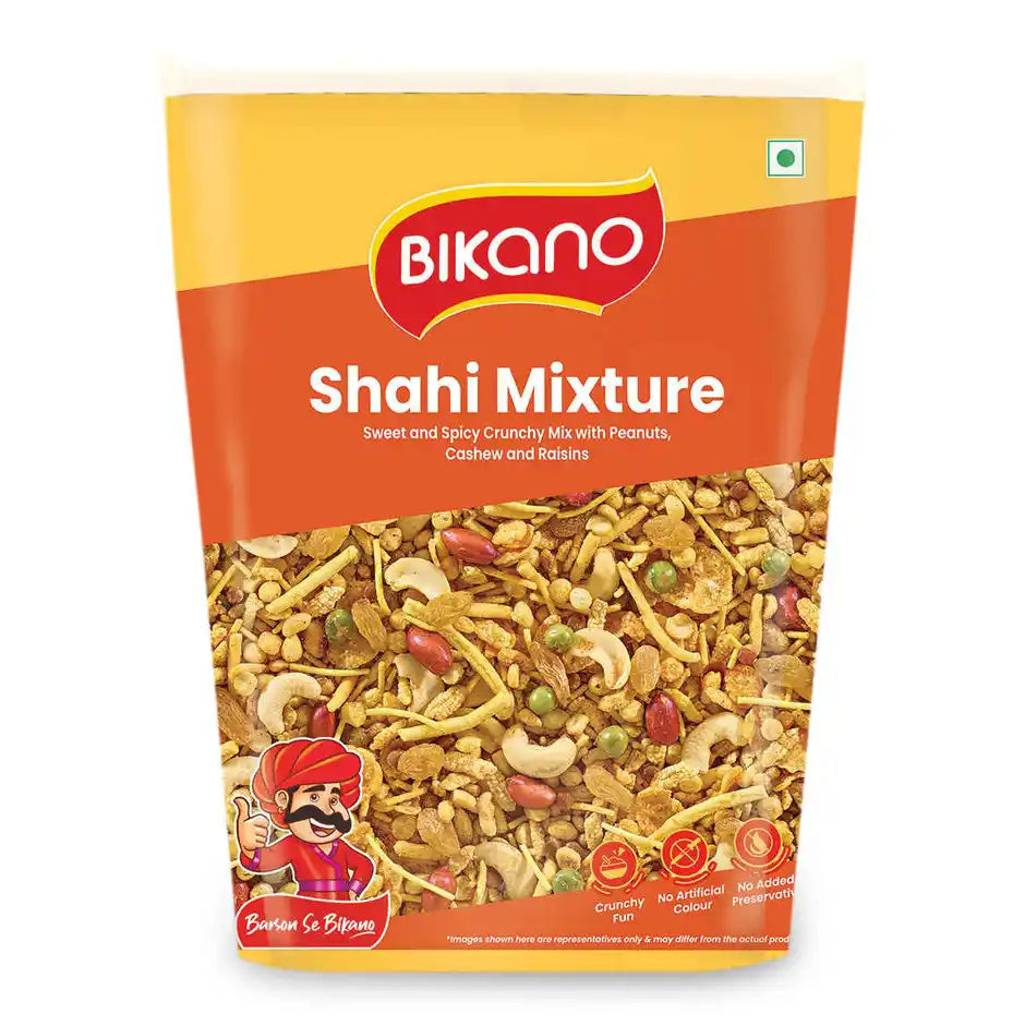 Zepto - Bikano Shahi Mixture 1 kg @98, Haldi Powder (500 g) @59, Sabudana 500gm @22
