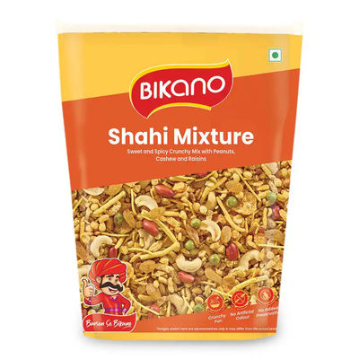 Zepto - Bikano Shahi Mixture 1 kg @98, Haldi Powder (500 g) @59, Sabudana 500gm @22