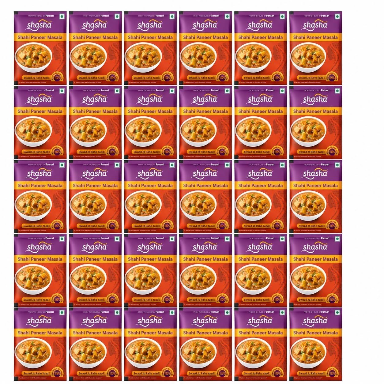 Loot Pack of 30 Shahi Paneer Masala Pack at ₹25 only