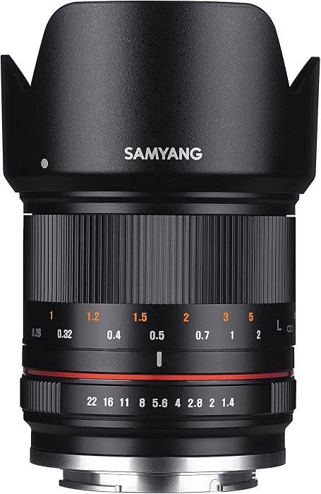 Samyang 21 mm F1.4 ED AS UMC CS Wide Angle Lens for Mirrorless Camera, Fuji X Black