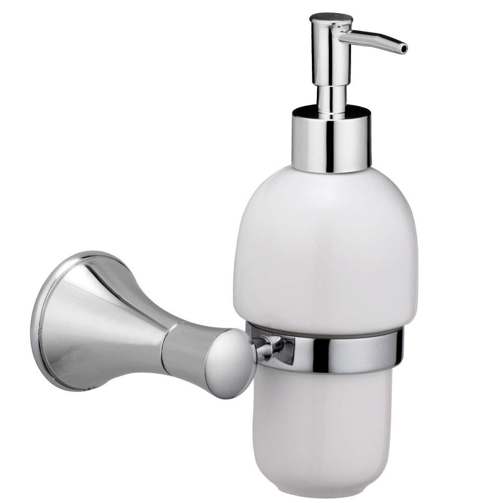ALTON AntiqueBlack-Chrome, Soap Dispenser, Wall Mounted
