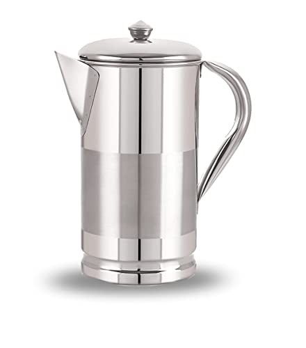 Neelam Stainless Steel Lemon Jug - 1.5 LTR, Durable & Elegant Beverage Jug for Serving Water, Juices, Lemonade and Other Drinks, Ideal for Daily Use, Parties & Special Occasions, Easy to Clean