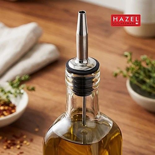 Hazel Stainless Steel Bottle Pourer - Silver, 1 pc