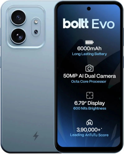 BOLTT EVO 4GB RAM (64GB ,Sky Blue)