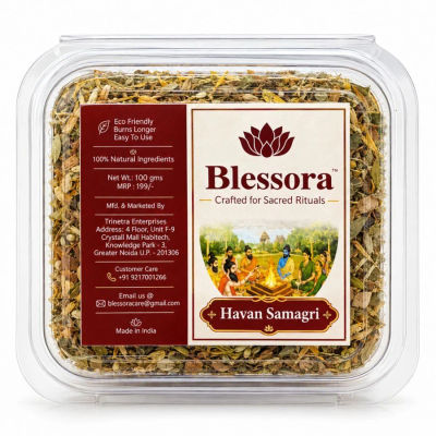 Blessora Havan Samagri 100g - Premium Pooja Essential | Great Deal