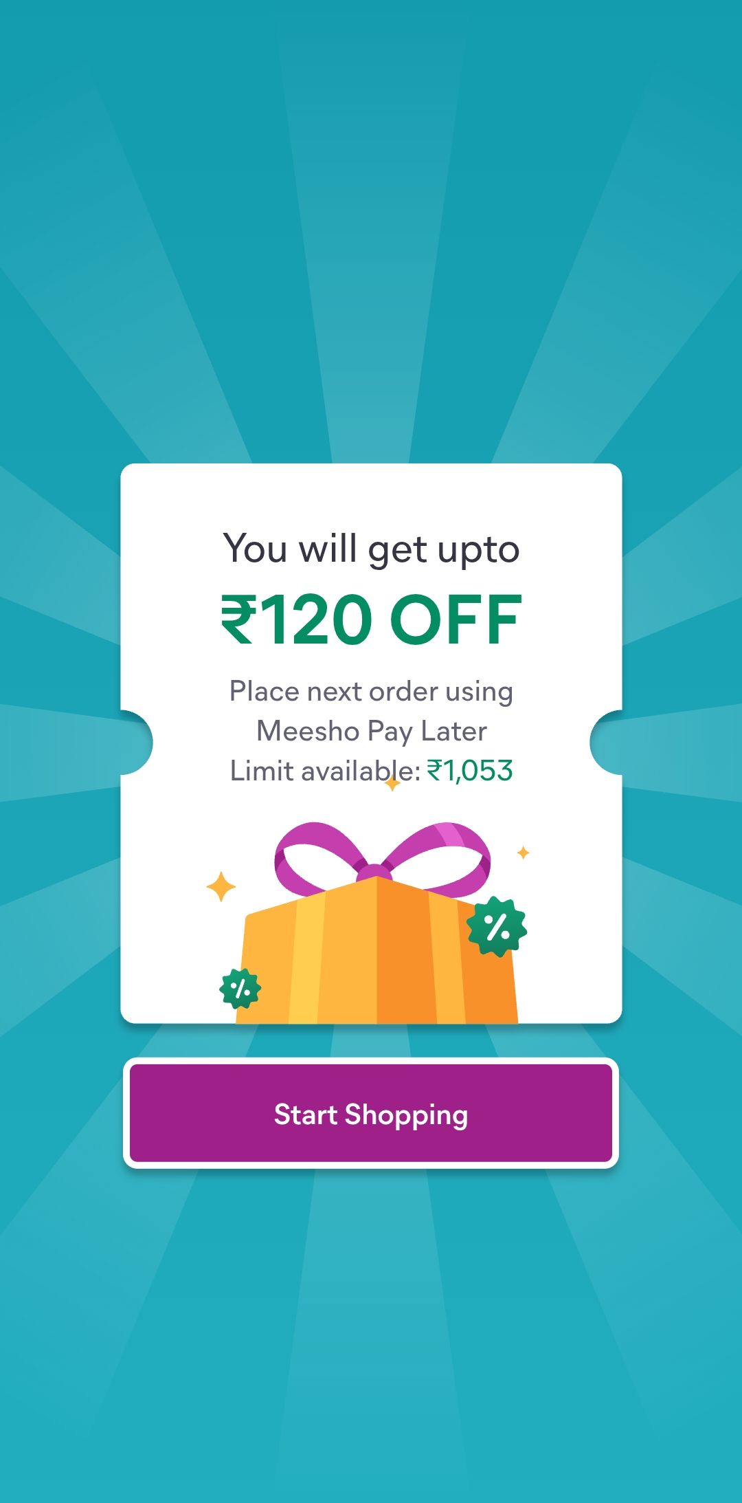 Meesho Ongoing Discount Offer( Pay later without PAN) Only App
