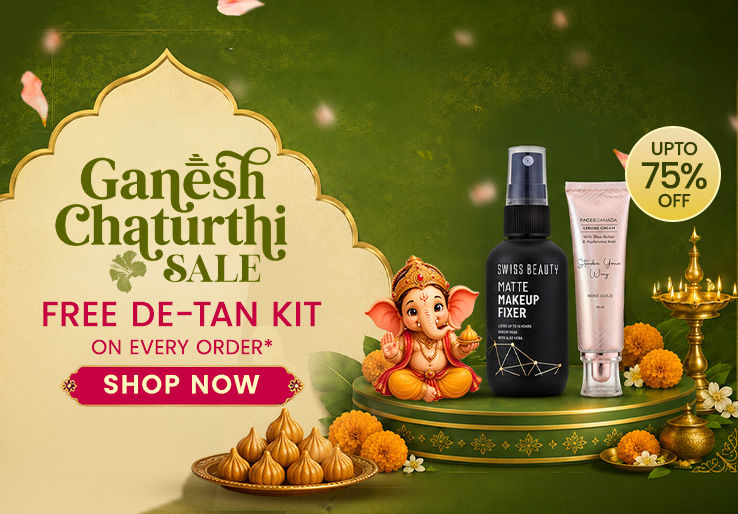 Purplle Ganesh Chaturthi Sale - Up to 75% Off + Free De-Tan Kit