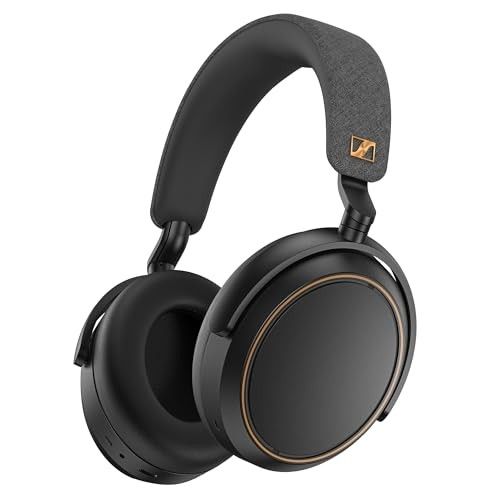 Sennheiser Momentum 4 Wireless Over Ear Headphones (Smartchoice), German Design, ANC, 60h Battery, Customizable Sound, 4 Digital Mics for Crystal-Clear Calls, Multipoint Connectivity, Black/Copper