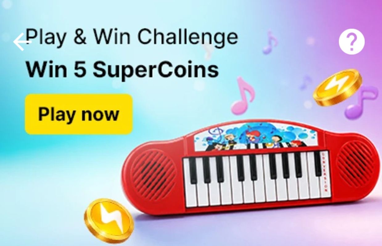 Flipkart supercoins -play and win challenge win 5 supercoins
