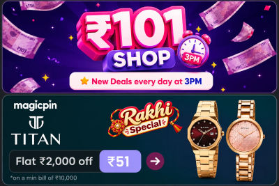 Magicpin 101 Shop : Titan Rakhi Special - Flat ₹2,000 OFF on ₹10,000 Bill