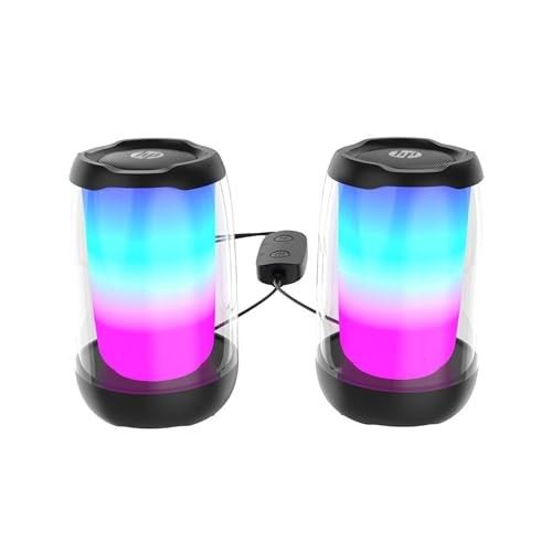 HP Multimedia Speaker DHS-5100, High Power Speaker with Pure and Pleasant Sound Quality; RGB Light Effect; USB Powered; Bluetooth® 5 connectivity Support; Dual Speaker Design