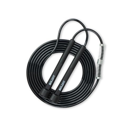 Boldfit Skipping Rope for Men and Women Jumping Rope With Adjustable Height Speed Skipping Rope for Exercise, Gym, Sports Fitness Adjustable Jump Rope