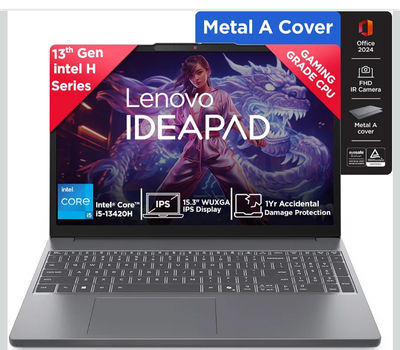 Lenovo IdeaPad Slim 3 13th Gen, Intel Core i5-13420H, 16GB RAM, 512GB SSD, Laptop