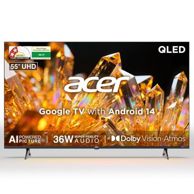 Acer 139 cm (55 inches) Ultra V Series 4K Ultra HD Smart QLED Google TV