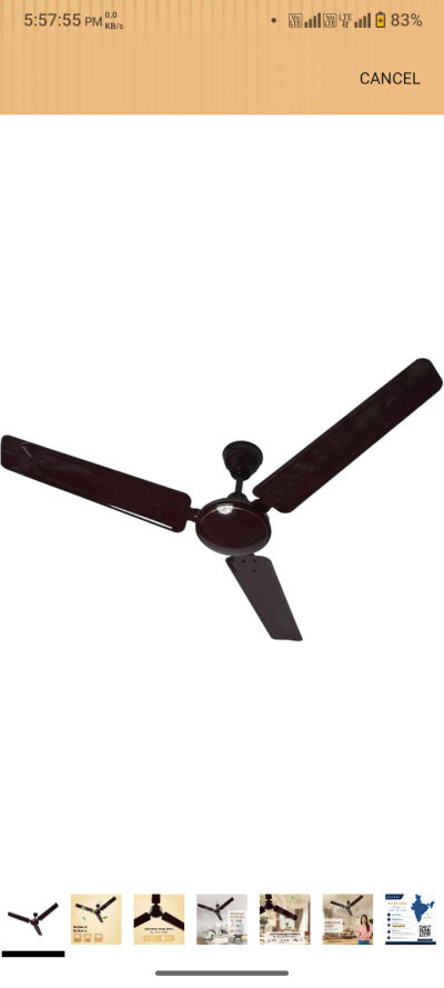 CADLEC Breeza 1200mm/48 inch Ceiling Fan | BEE Star Rated
