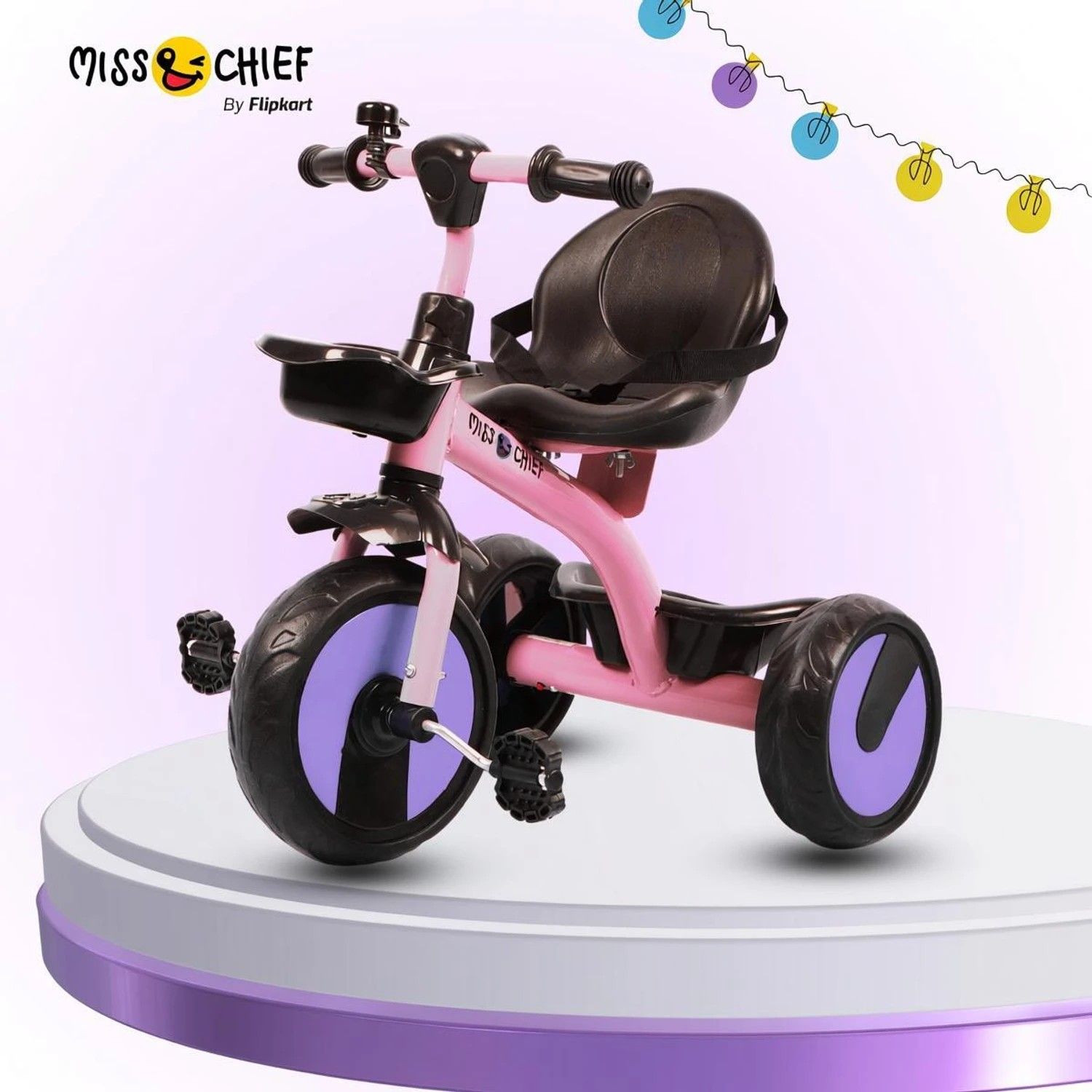 Miss & Chief Pixi Baby Tricycle (Blue + Pink bot color available) (Ages 2-5yrs) Tricycle (Multicolor)