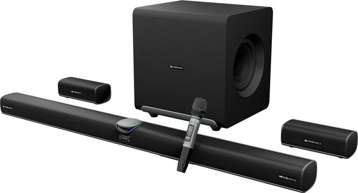 ZEBRONICS Juke Bar 11000 Dolby Atmos,DTS:X,Wireless Subwoofer & Satellite 1610 W Bluetooth Soundbar