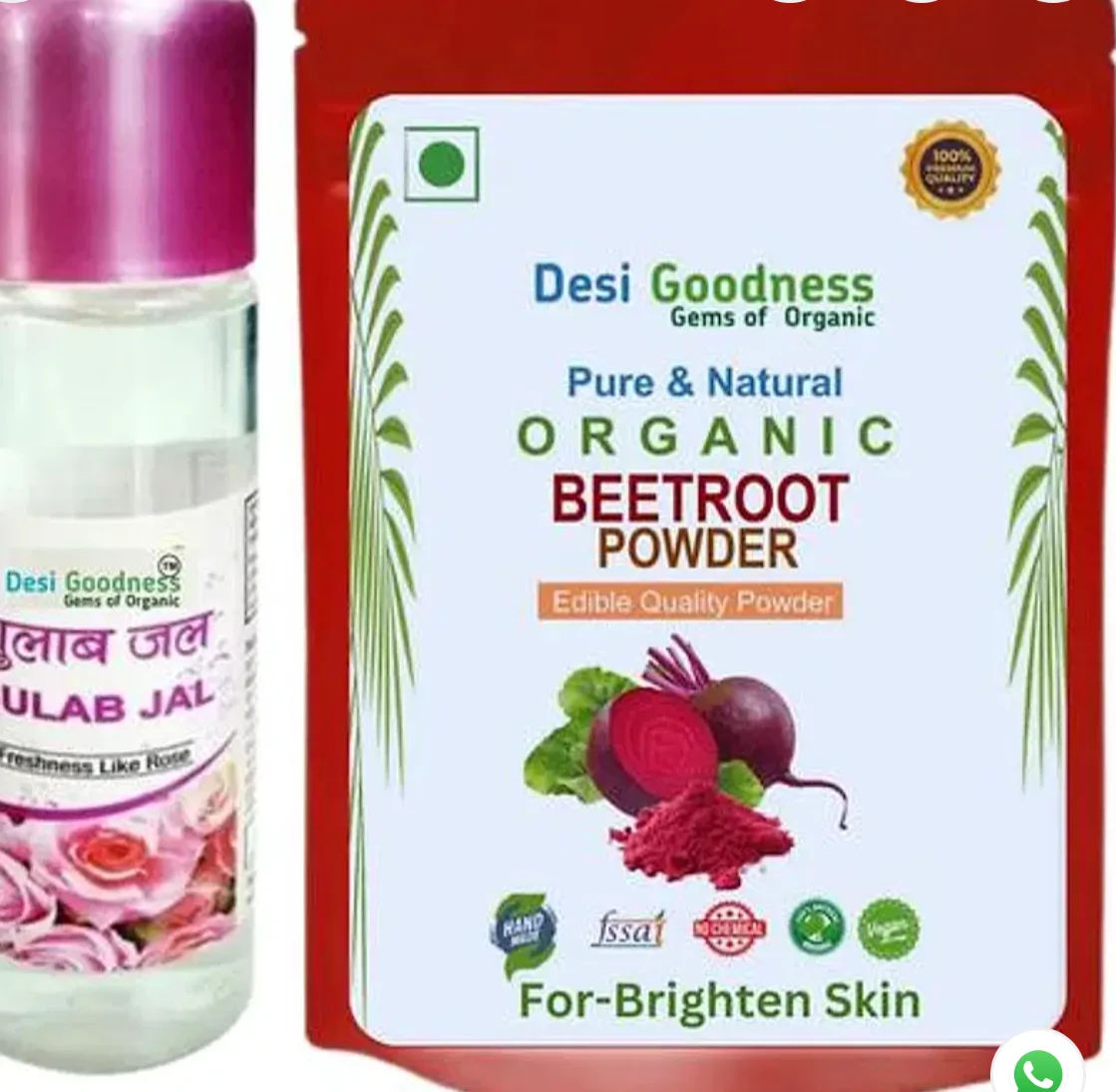 Desi Goodness - Fairness Face Pack for All Skin Type (Pack of 2)