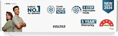 Voltas 2026 Model 2 Ton 5 Star Split Inverter AC (245INV VECTRA P...more