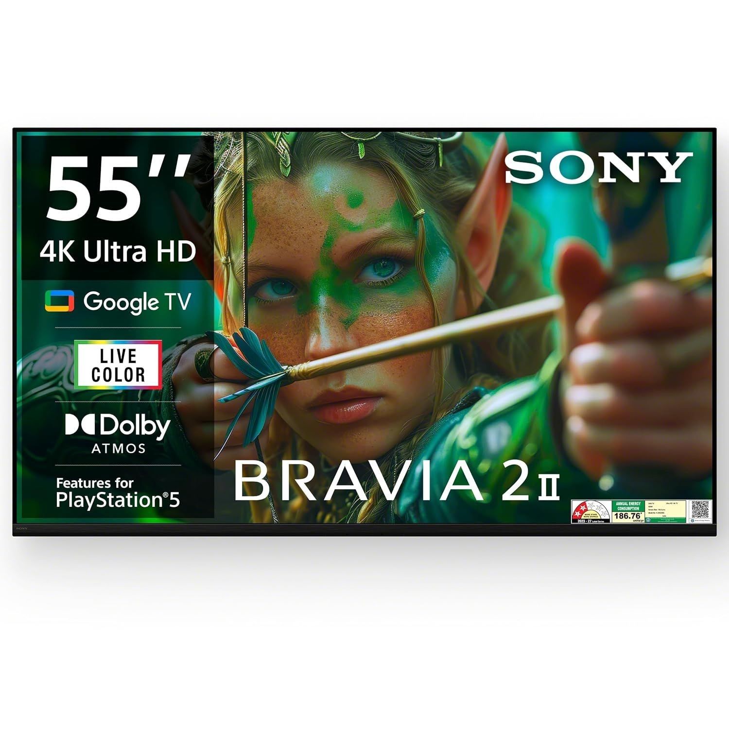 Sony 139 cm (55 inches) BRAVIA 2M2 Series 4K Ultra HD Smart LED Google TV K-55S25M2