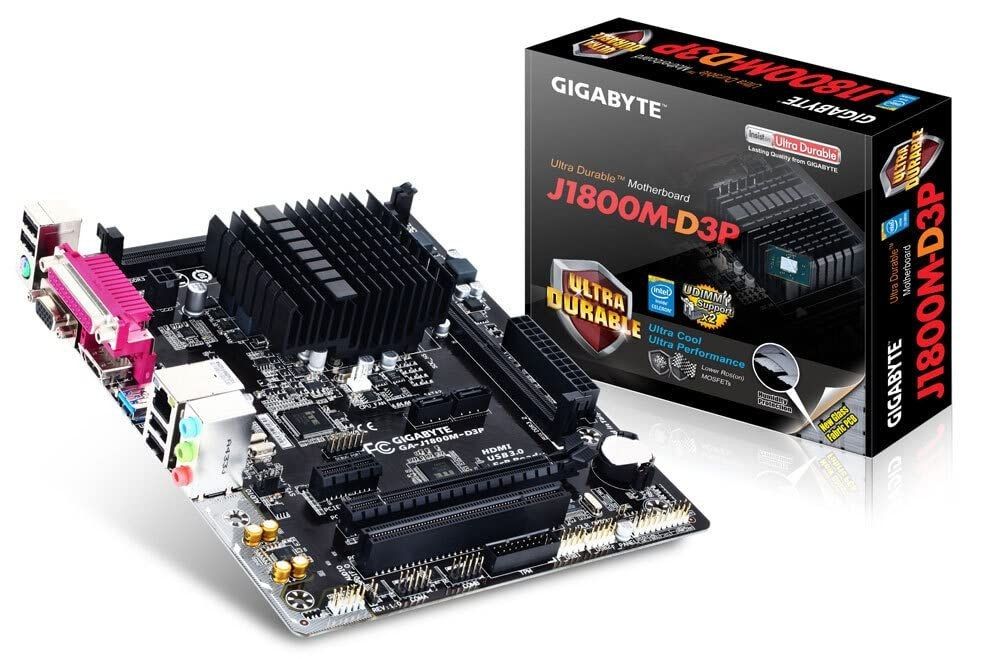 GIGABYTE GA-J1800M-D3P Intel CPU onboardSocket Micro-ATX Intel H61 Express Chipset DDR3 Motherboard
