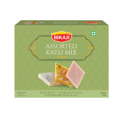 Zepto - Bikaji Assorted Katli Mix 1 pack (400 g) & Daadi's Coconut Ghee Burfi & Ghee Mysore Pak 1 pack (400 g)