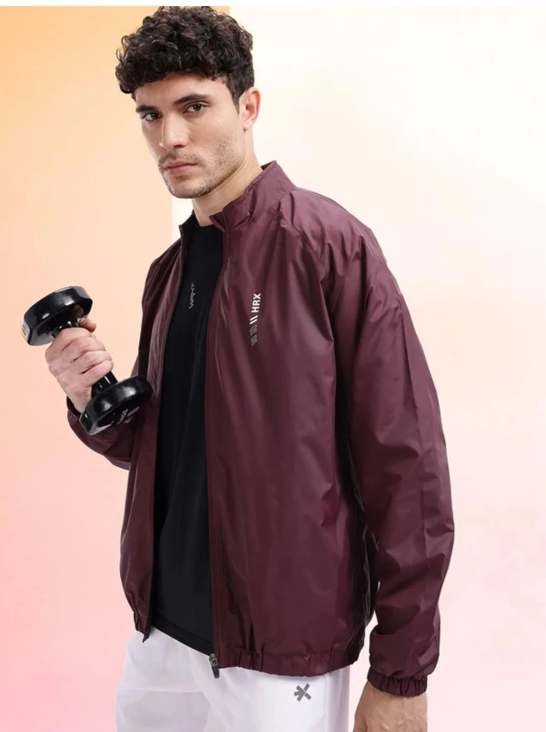 HRX Men Solid Sports Jacket XL