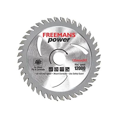 FREEMANS TCT530 Power Circular Saw Blade - 5 Inch 125mmx30T (Pack of 20 Pieces)