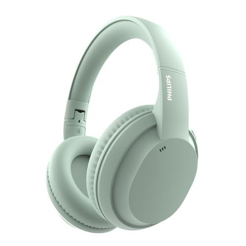 PHILIPS TAH4050 Wireless Bluetooth Headphones with Mic, 40mm Dynamic Drivers, Bluetooth 6.0, Up to 30H Playtime, Dual Device Pairing, Green