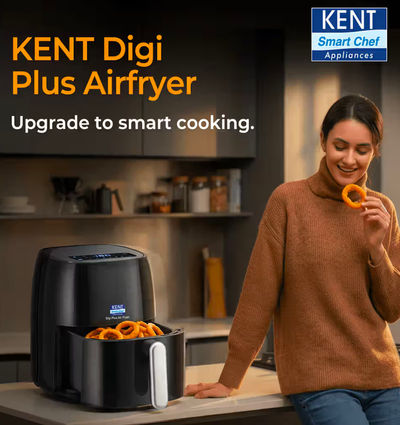 Instamart - Kent Digi Plus Air Fryer | 4L Capacity & 1300W