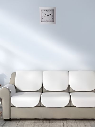 Ajanta White Contemporary Square Wall Clock - & more Clocks