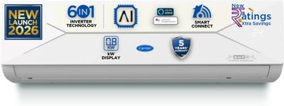 CARRIER 2026 Model 1.5 Ton 3 Star Split Inverter with Wi-fi AC (1...more