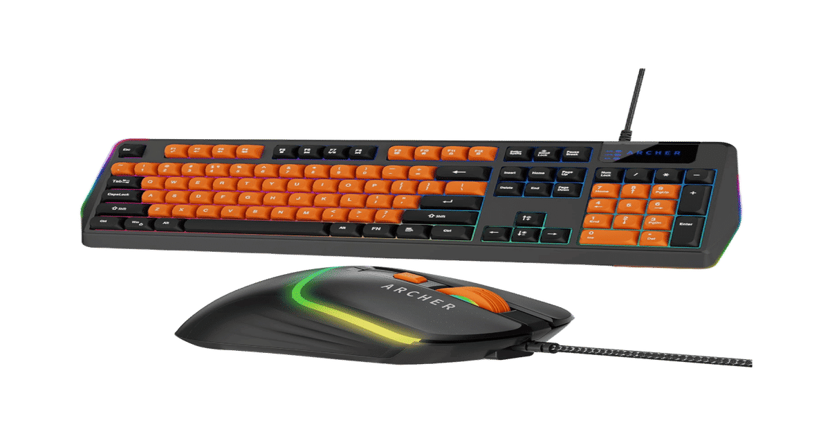 Archer Tech Lab G200 Wired Rgb Gaming Keyboard And Mouse Combo