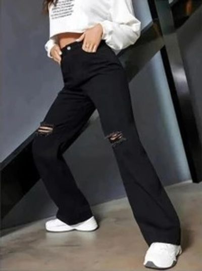 Star4well Flared Women Black Jeans - Buy Star4well Flared Women Black Jeans Online at Best Prices in India | Shopsy.in