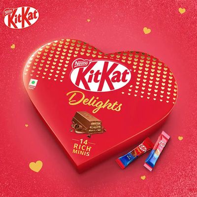 Zepto - Nestle Kitkat Delights Rich Heart Box Chocolate